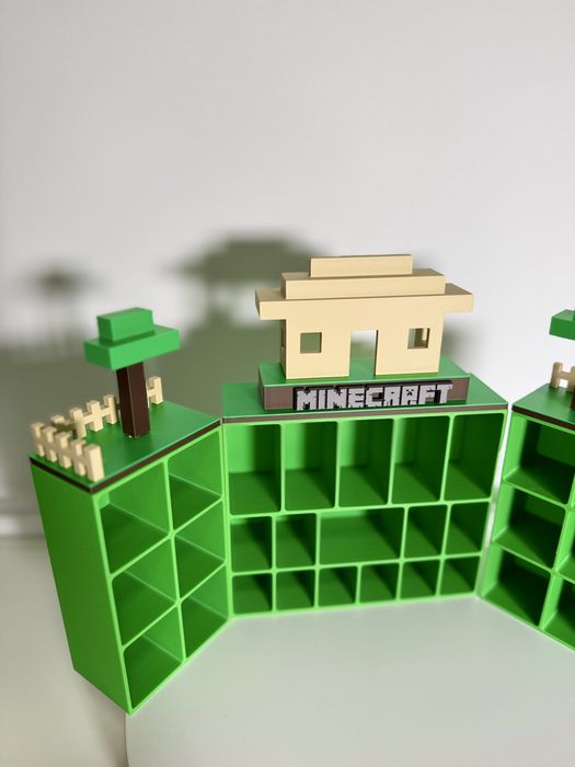 Suport etajera stand figurine Minecraft kinder joy