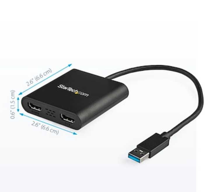 StarTech USB32HD2 –USB към HDMI (адаптер/видео карта) за втори монитор