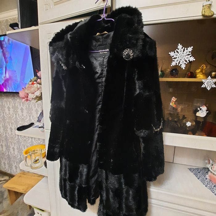 Шуба с капюшоном