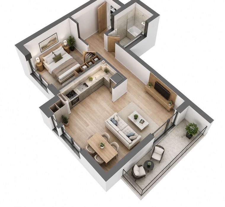 Apartament 2 camere Pipera, 67 mp, etaj 1,complex nou finalizat