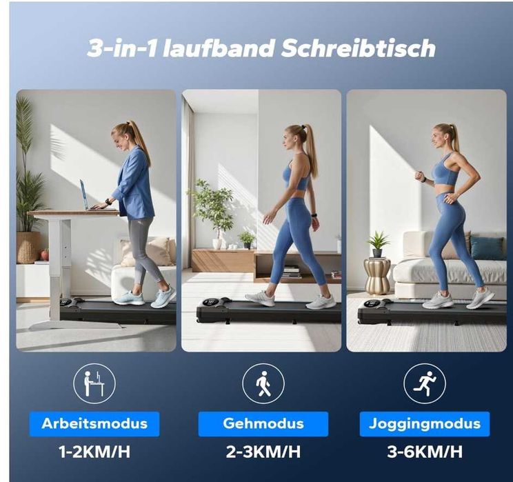 Banda alergare Merach - bluetooth, app, 6 km/h