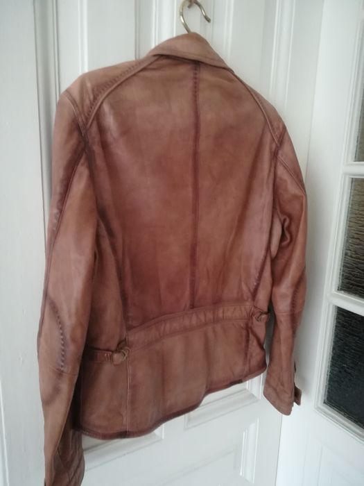 Geaca piele Massimo Dutti S bărbați piele