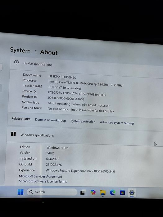 Mini PC NOU Intel Core i9-8950HK, 16GB RAM, Windows 11 Pro - Full Box