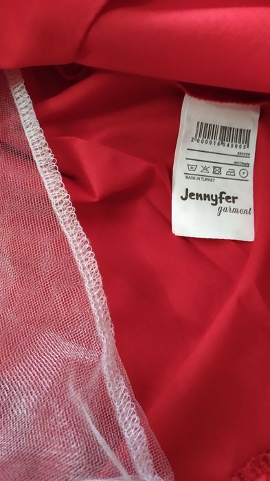 Дамска червена  рокля