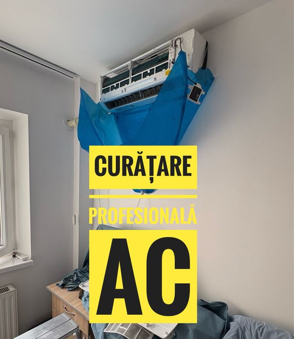 Curatare profesionala AC cu presiune+ABUR