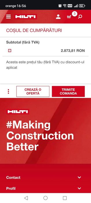 Pistol ancora chimica Hilti