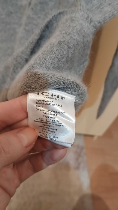 Pulover ICHI, mas S, lana si angora in compozitie