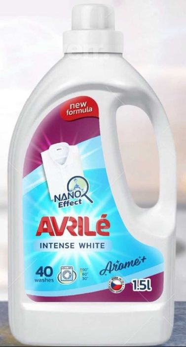 Ароматизированный гель для белоснежной стирки Avrile White AROMA+