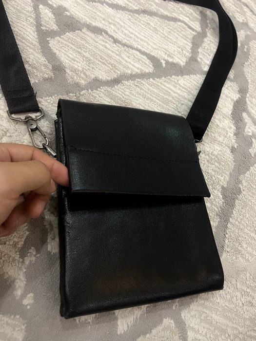 Мужская барсетка, кожаная