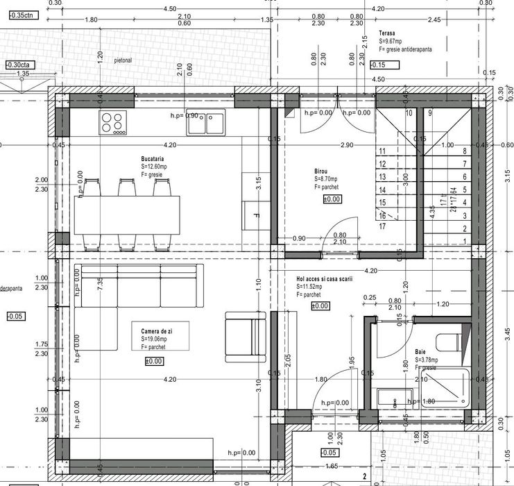 Casa individuala cu 4 camere, teren 400mp, Izvor