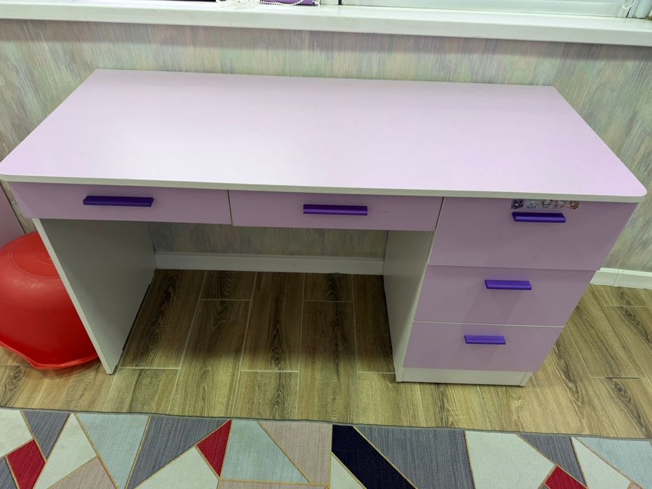 Парта со шкофом, для девочки и мальчика