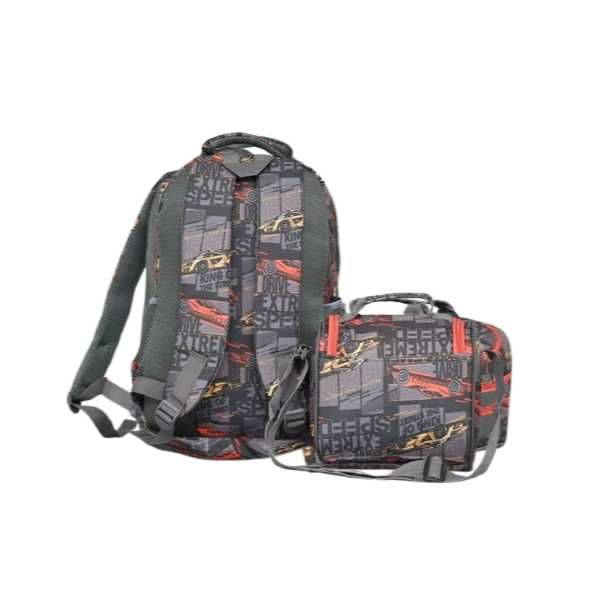 Комплект раница и чанта за храна Mercado Trade, За момче, Червен