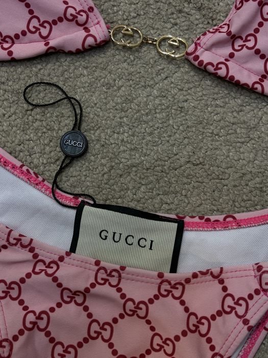 Розов бански GUCCI