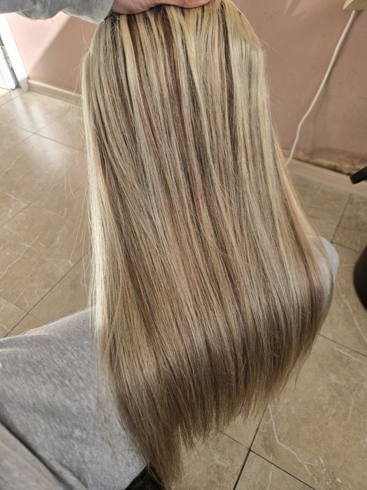 Естествена коса на кичури 130 гр 50 см