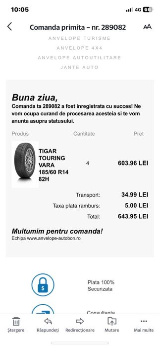 Jante+anvelope de vara Fabia 185/60/R14