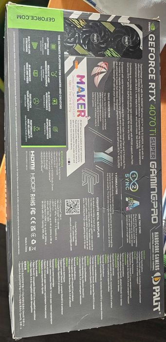 Видео карта PALIT GeForce RTX™ 4070Ti Super OC, 16GB