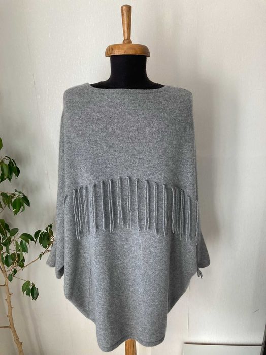 Fluffy Ears 100% Cashmere кашмирено пончо пуловер кашмир 46 / 48