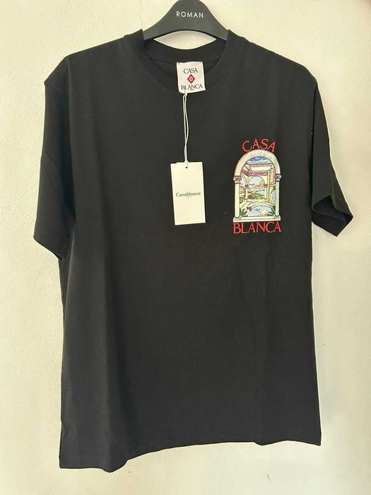Tricou Casablanca Negru Bărbați Nou S XXL Fashion Premium