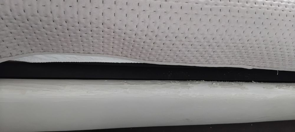 Спалня от бяла еко кожа 160/190см. без матрак