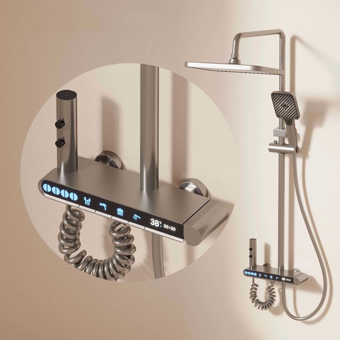 Модерен интелигентен душ с дисплей и LED подсветка D28