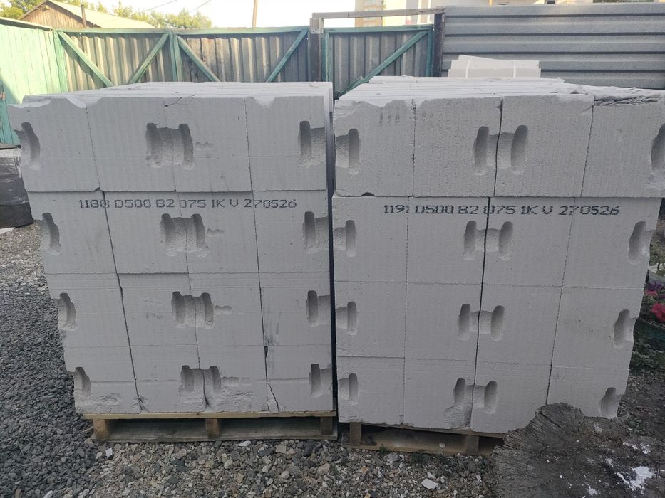 Газоблок новый 60×25×30