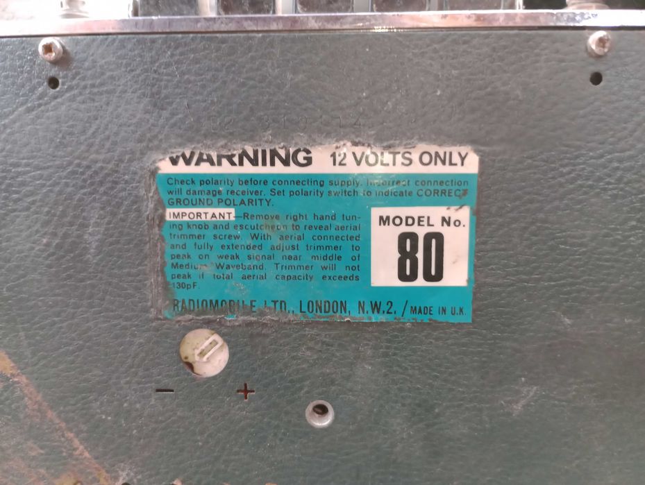 Radio vintage Autovox car radio - 1960 Radiomobile 1965