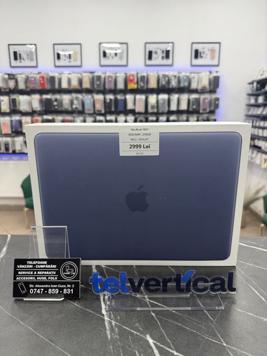 MacBook NEO | 8Gb Ram , 256Gb | NOU | Sigilat | 2 Ani Garantie | phonelab.ro