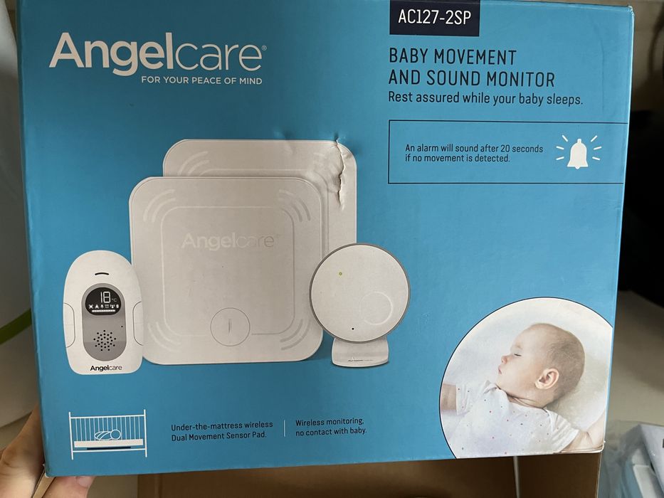 Дигитален бебе монитор 2в1 за следене на звук и движение AngelCare