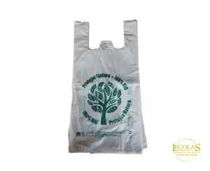 Punga alimentara biodegradabila natur  30X60 -500 BUCATI