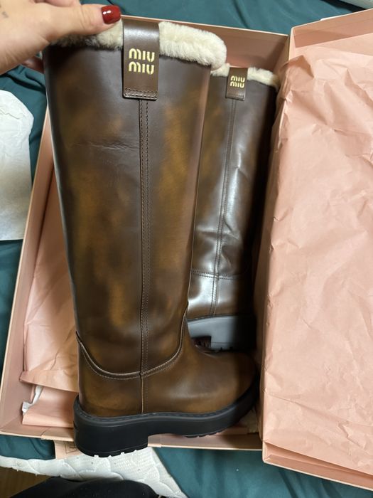 Ботуши mui mui/ prada