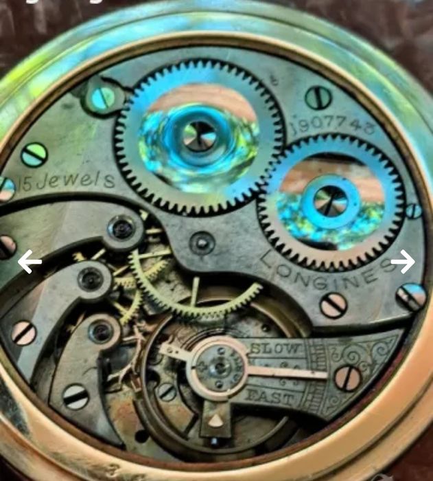 Златен джобен часовник Longines