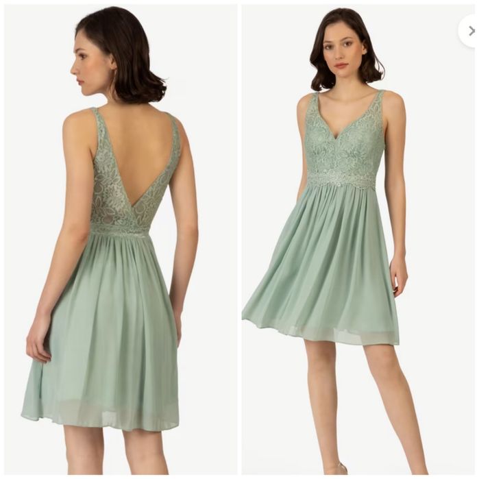 APART Официална Рокля  в цвят Мента