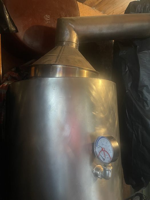 Boiler inox 200 L pe lemne facut la comanda ca nou