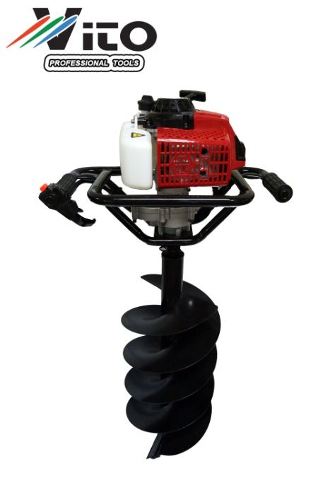 Бензинов Моторен свредел VITOLUX 71сс в комплект с количка