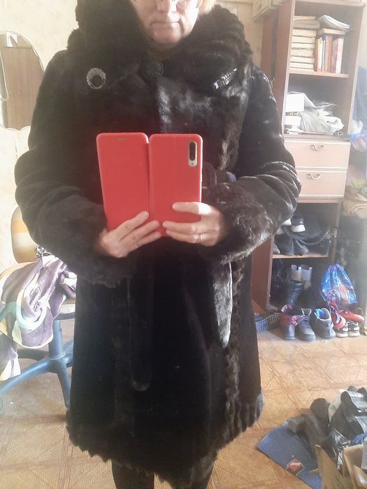 Шуба с капюшоном