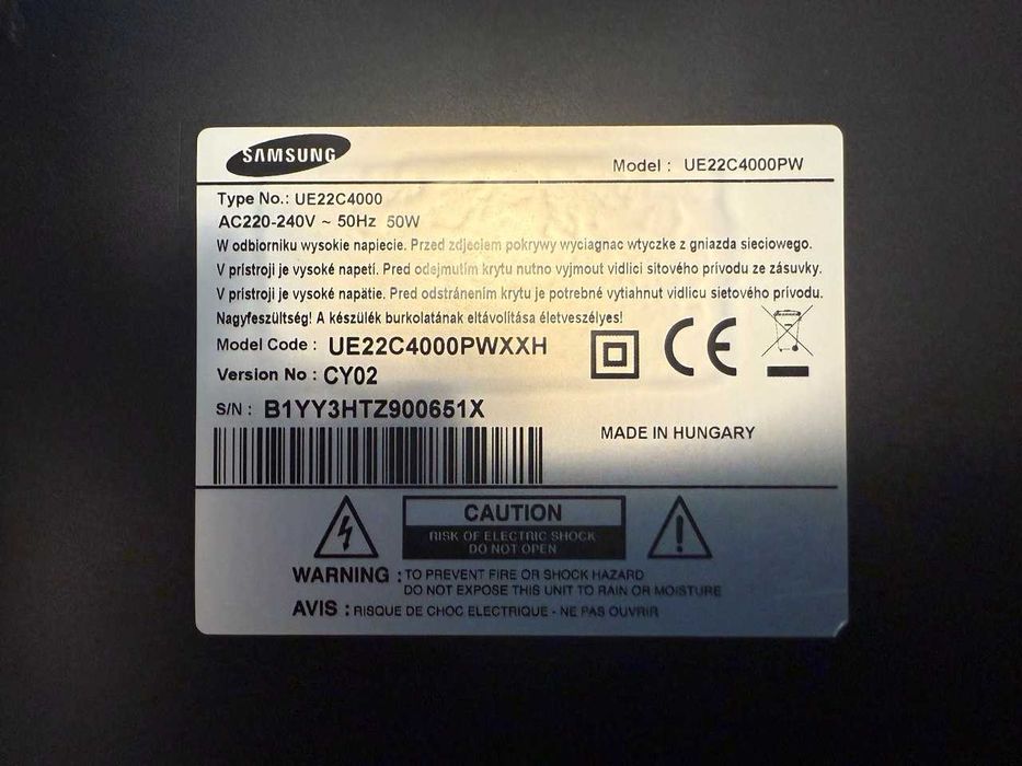 Tv/Monitor Samsung UE22C4000