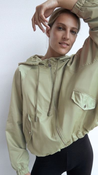 ZARA oversized яке с качулка