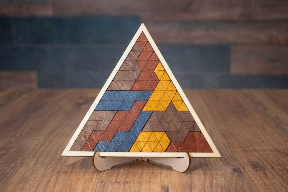 Дървен пъзел "Триъгълникът"