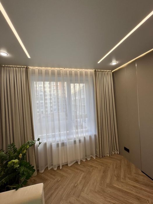 Комплект штор бжевый