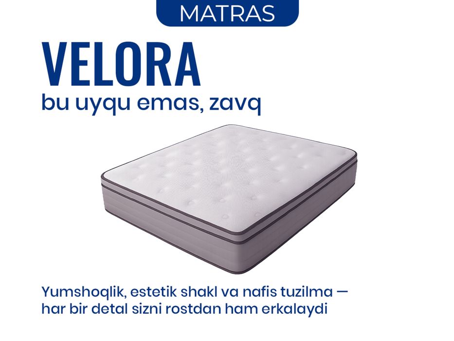 Yumshoq, hashamatli va sokin uyquni xohlaysizmi?