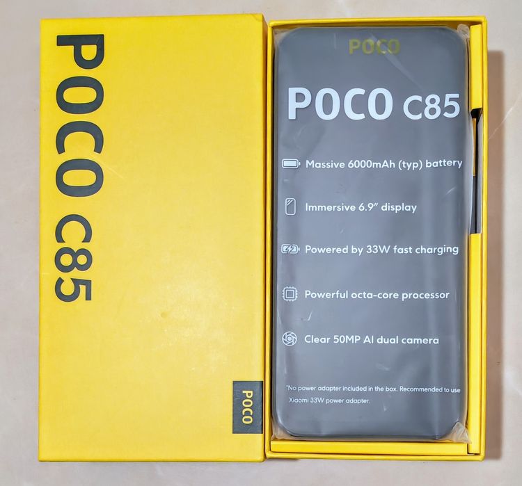 XIAOMI Poco C85 Black 6/128 GB nou la cutie !