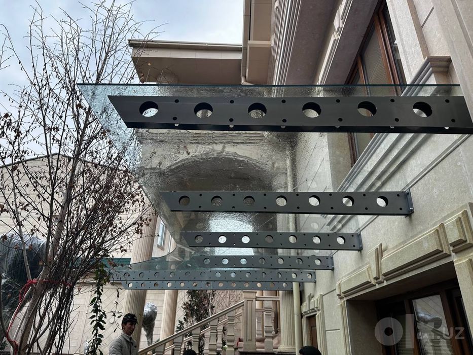 Навес из стекла любого вида