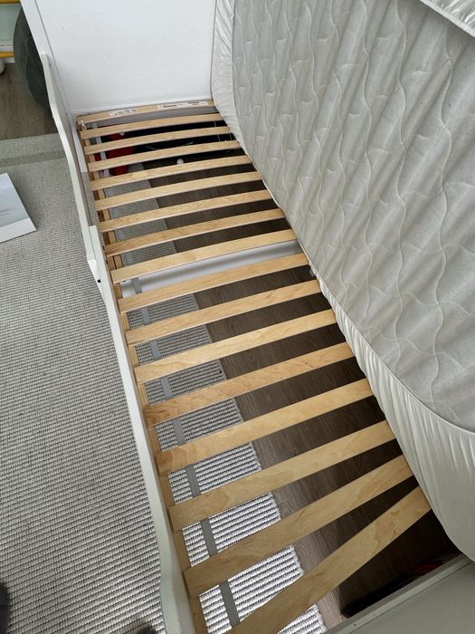 Кровать Икея с матрацем 2шт белый