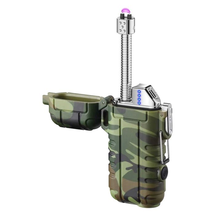 Водоустойчива плазмена запалка Explorer с удължител Led Фенер Лампа