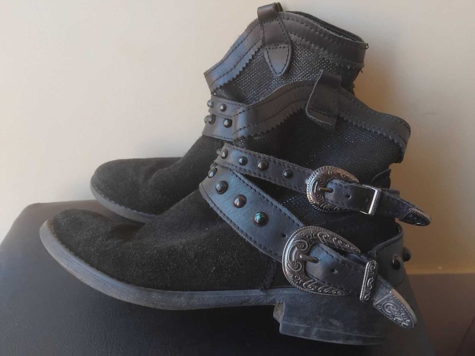 Луксозни дамски боти естествена кожа