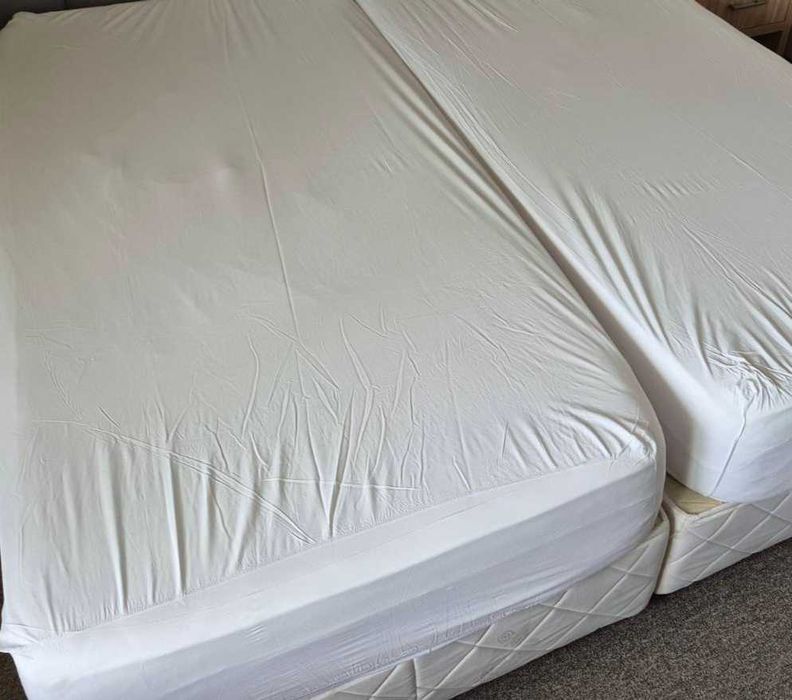 Чаршафи 230/200; чаршафи с ластик 100/200; торби 150/200 памук, нови