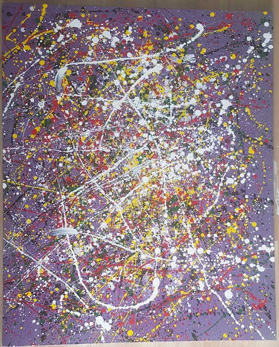 Полотно в стиле Поллака