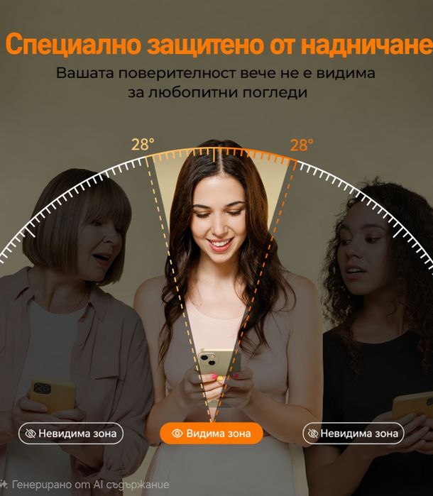 Затъмняващ протектор за iPhone 15 Pro Max
