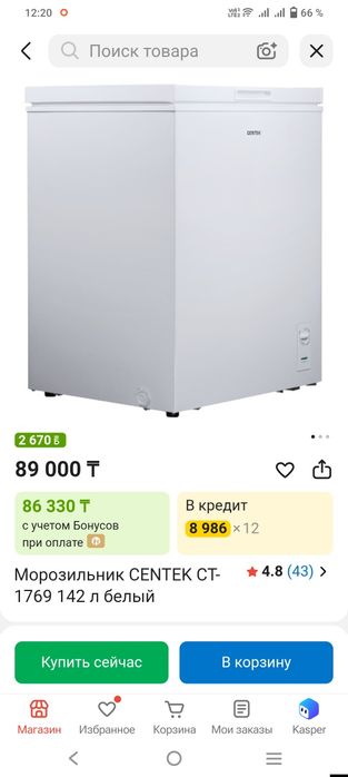 морозильник для дома