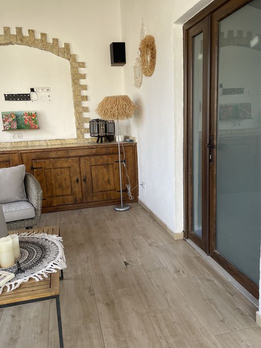 Lampadar unicat boho chic rustic fibre naturale